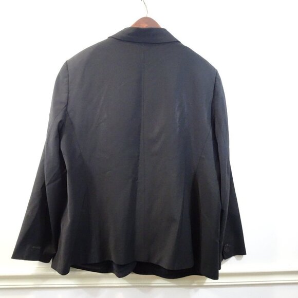 Talbots Blazer Jacket Women's 16W Black Lined 1-Button Wool Nylon Blend Career - Picture 5 of 5